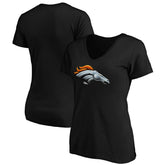 Denver Broncos Women's Midnight Mascot Logo V-Neck T-Shirt | NFL On sale