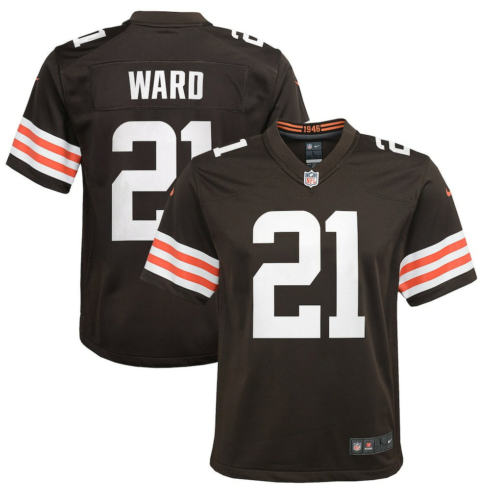 Cleveland Browns Denzel Ward Youth Game Jersey | NFL Hot