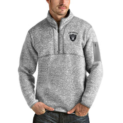Las Vegas Raiders Antigua Fortune Quarter-Zip Pullover Jacket | NFL US