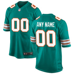 Miami Dolphins Alternate Custom Game Jersey | NFL Outlet