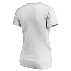 Los Angeles Angels Women's Floral Arched Logo V-Neck T-Shirt - MLB T-shirts