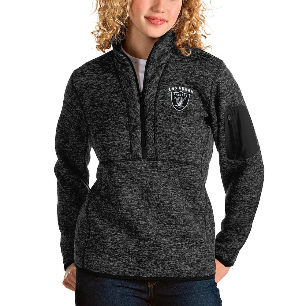 Las Vegas Raiders Antigua Women's Fortune Half-Zip Pullover Jacket | NFL Discount