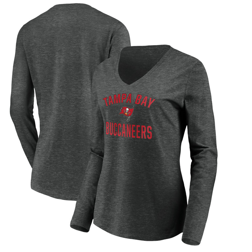 Tampa Bay Buccaneers Women's Victory Arch Long Sleeve V-Neck T-Shirt | NFL On sale