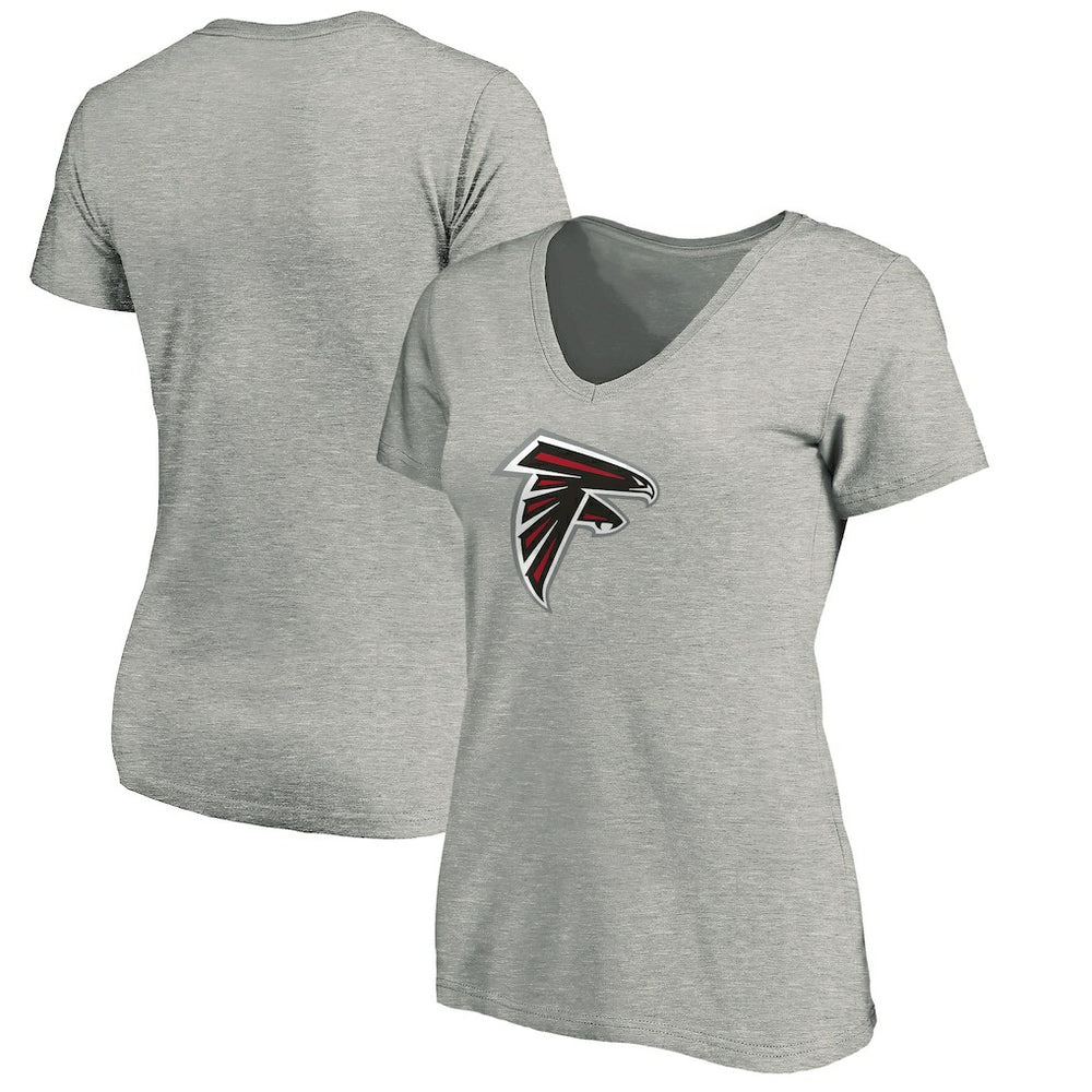 Atlanta Falcons Women's Primary Logo V-Neck T-Shirt | NFL Outlet