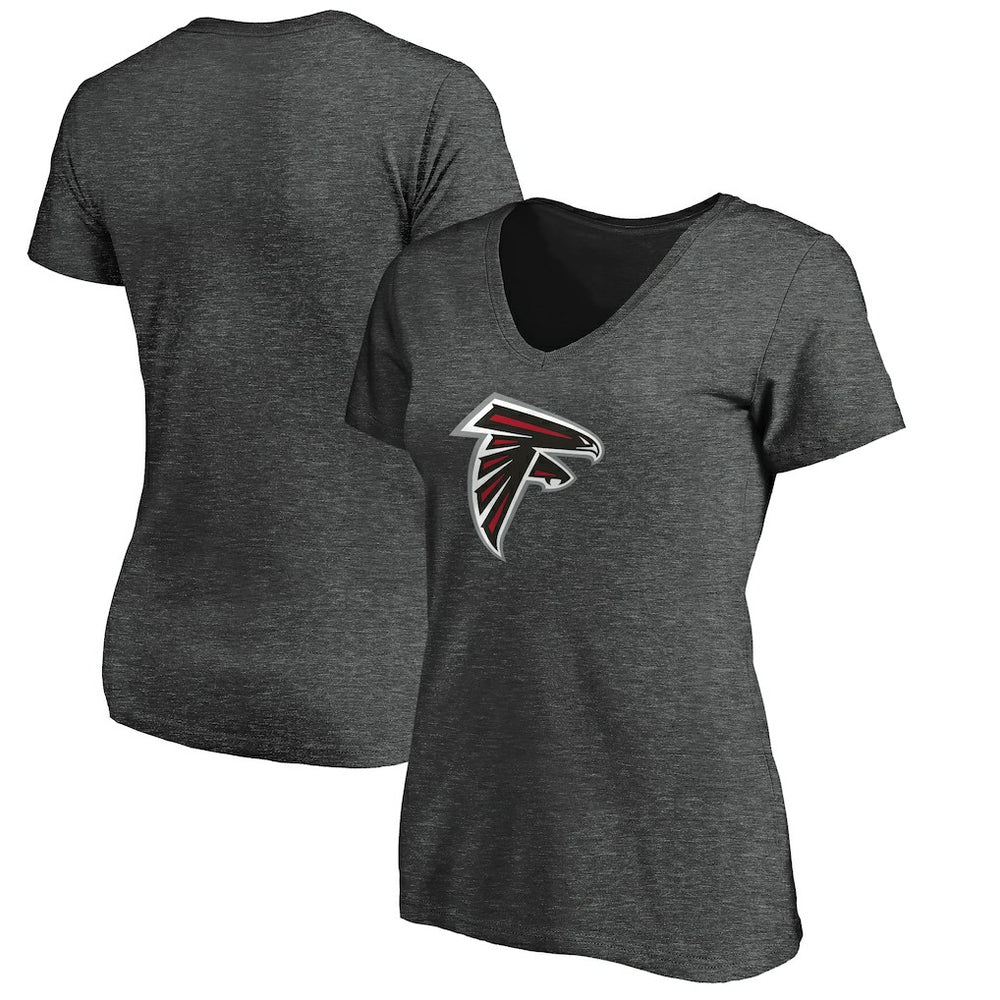 Atlanta Falcons Women's Primary Logo V-Neck T-Shirt | NFL New