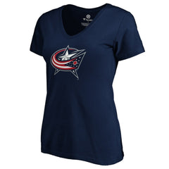 Zach Werenski Columbus Blue Jackets Women's Playmaker V-Neck T-Shirt - NHL T-shirts