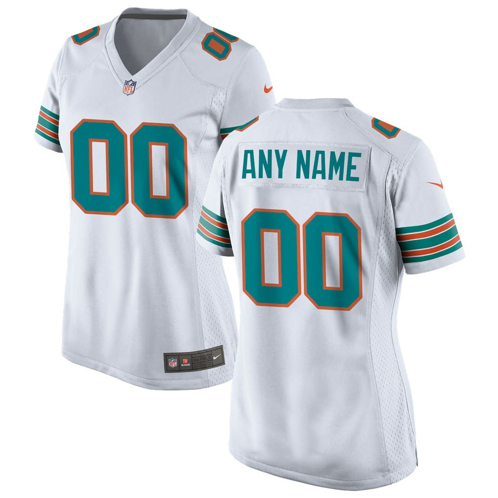 Miami Dolphins Women's Alternate Custom Game Jersey | NFL Sale