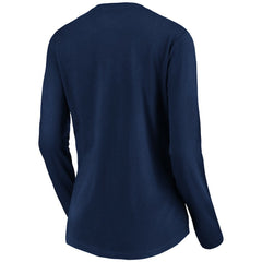 San Francisco 49ers Women's Banner Wave V-Neck Long Sleeve T-Shirt | NFL Online