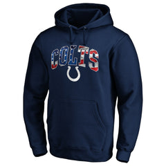 Indianapolis Colts Banner Wave Fitted Pullover Hoodie | NFL US