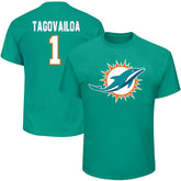 Miami Dolphins Tua Tagovailoa Big & Tall Player Name & Number T-Shirt | NFL On sale