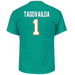 Miami Dolphins Tua Tagovailoa Big & Tall Player Name & Number T-Shirt | NFL On sale