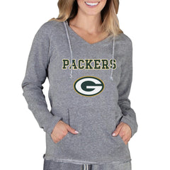 Green Bay Packers Concepts Sport Women's Mainstream Tri-Blend Raglan Hoodie V-Neck Top | NFL Online