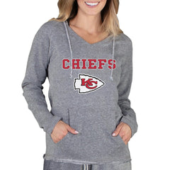 Kansas City Chiefs Concepts Sport Women's Mainstream Tri-Blend Raglan Hoodie V-Neck Top | NFL Sale