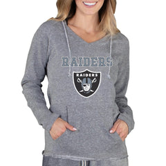 Las Vegas Raiders Concepts Sport Women's Mainstream Tri-Blend Raglan Hoodie V-Neck Top | NFL Sale