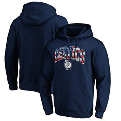Navy Boston Celtics Banner Wave Pullover Hoodie | NBA