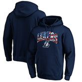 Navy Los Angeles Lakers Banner Wave Pullover Hoodie | NBA