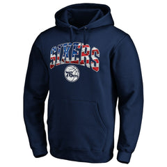 Navy Philadelphia 76ers Banner Wave Pullover Hoodie | NBA