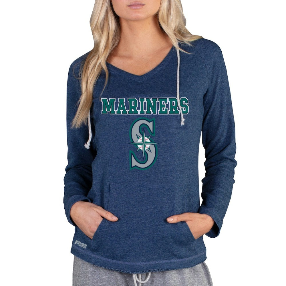 Seattle Mariners Concepts Sport Women's Mainstream Terry Long Sleeve Hoodie Top - MLB Hoodies