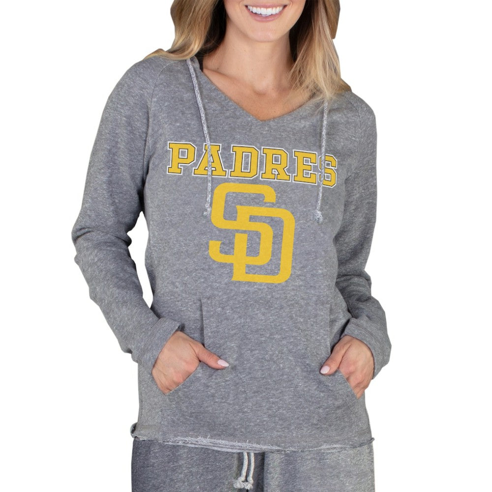 San Diego Padres Concepts Sport Women's Mainstream Terry Long Sleeve Hoodie Top - MLB Hoodies