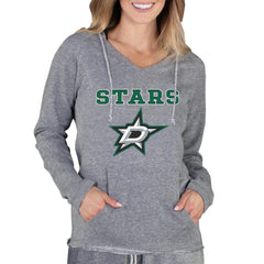 Dallas Stars Concepts Sport Women's Mainstream Terry Tri-Blend Long Sleeve Hooded Top - NHL