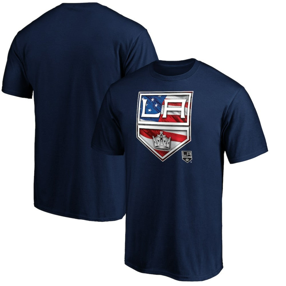Los Angeles Kings Banner Wave Logo T-Shirt - NHL T-shirts