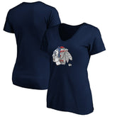 Chicago Blackhawks Women's Banner Wave Logo V-Neck T-Shirt T-Shirt - NHL T-shirts