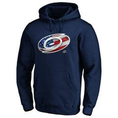 Carolina Hurricanes Banner Wave Logo Pullover Hoodie - NHL Hoodies