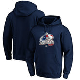 Colorado Avalanche Banner Wave Logo Pullover Hoodie - NHL Hoodies