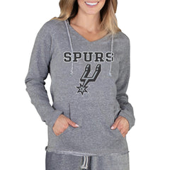 Gray San Antonio Spurs Concepts Sport Women's Mainstream Terry Hooded Top | NBA