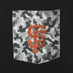 San Francisco Giants 5th & Ocean by New Era Brushed Camo Pocket T-Shirt - MLB T-shirts