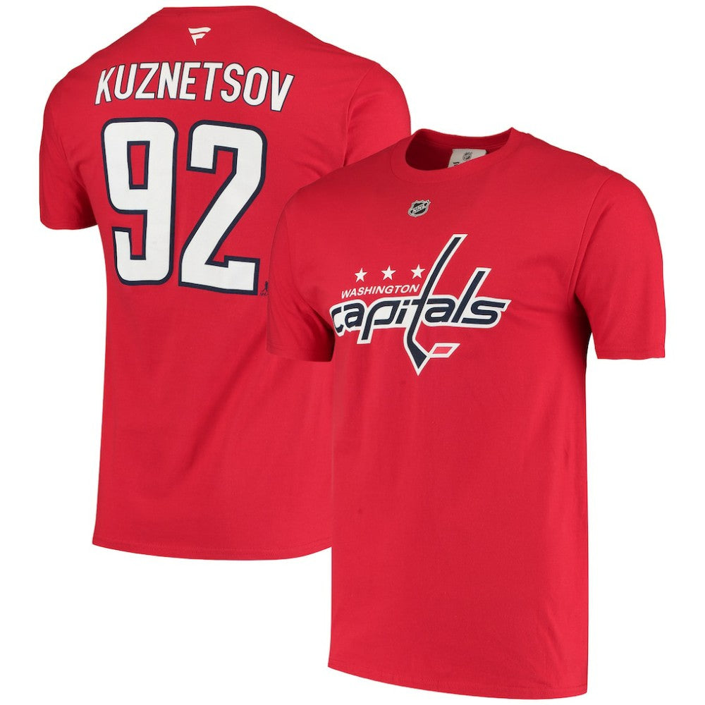 Evgeny Kuznetsov Washington Capitals Fanatics Name & Number T-Shirt - NHL T-shirts