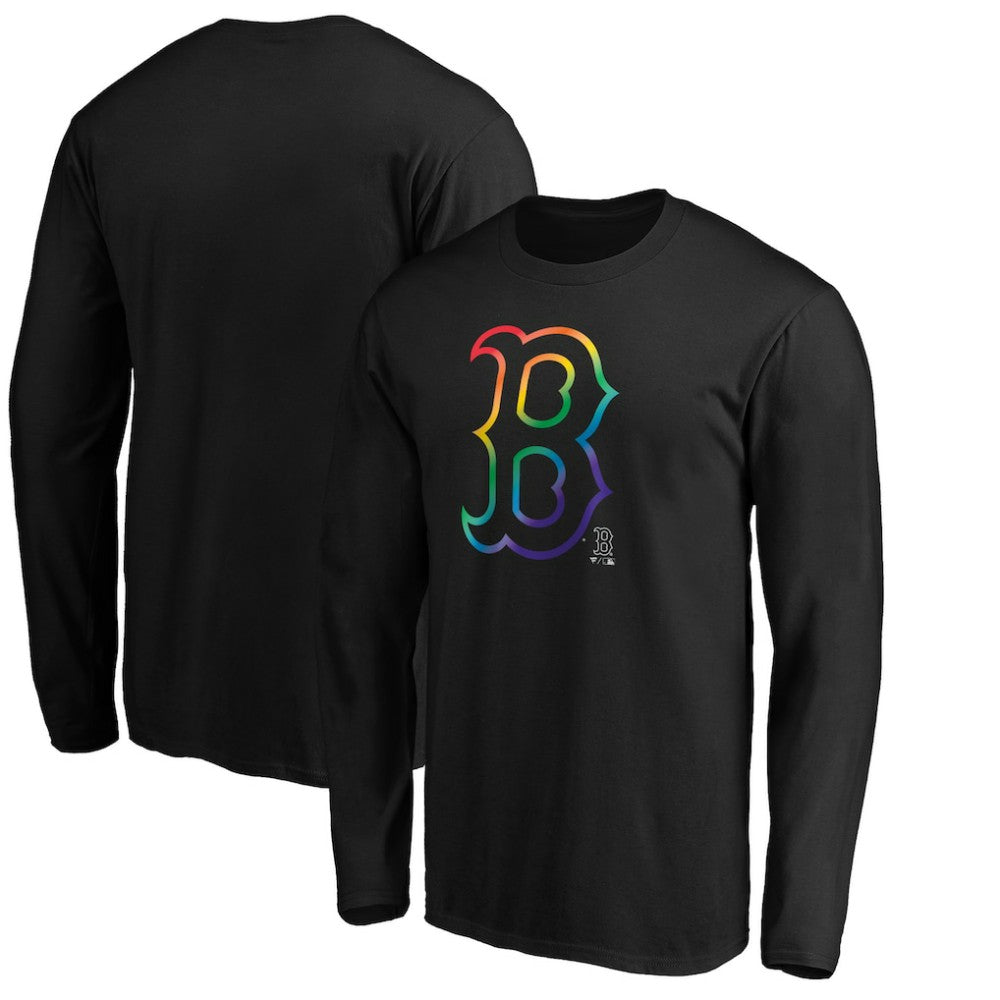 Boston Red Sox Team Pride Logo Long Sleeve T-Shirt - MLB T-shirts