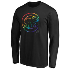 Chicago Cubs Team Pride Logo Long Sleeve T-Shirt - MLB T-shirts