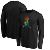 Los Angeles Angels Team Pride Logo Long Sleeve T-Shirt - MLB T-shirts