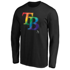 Tampa Bay Rays Team Pride Logo Long Sleeve T-Shirt - MLB T-shirts