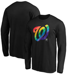 Washington Nationals Team Pride Logo Long Sleeve T-Shirt - MLB T-shirts