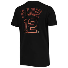 Joe Panik San Francisco Giants 5th & Ocean by New Era Women's Script Name and Number V-Neck T-Shirt Black - MLB T-shirts