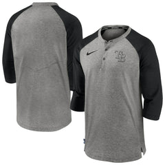 Tampa Bay Rays Nike Authentic Collection Flux Henley Raglan 3/4-Sleeve T-Shirt - MLB T-shirts