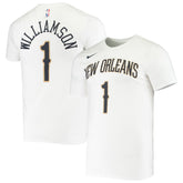White Zion Williamson New Orleans Pelicans Name & Number Performance T-Shirt | NBA