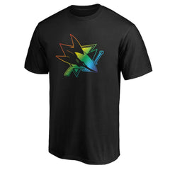 San Jose Sharks Team Pride Logo T-Shirt - NHL T-shirts