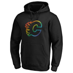 Calgary Flames Team Pride Logo Pullover Hoodie - NHL Hoodies
