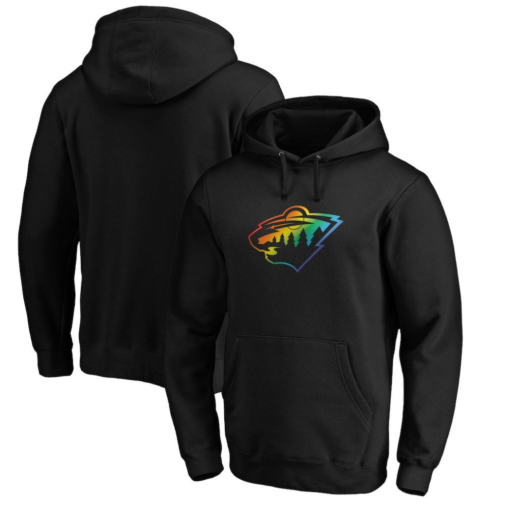 Minnesota Wild Team Pride Logo Pullover Hoodie - NHL Hoodies