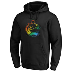 Vancouver Canucks Team Pride Logo Pullover Hoodie - NHL Hoodies