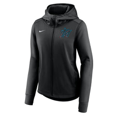 Miami Marlins Nike Women's Authentic Collection Baseball Performance Full-Zip Hoodie - MLB Hoodies