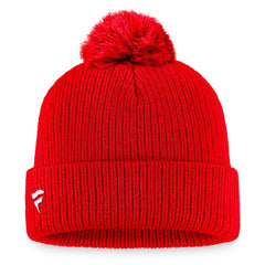 Washington Capitals Fanatics Primary Logo Cuffed Knit Hat with Pom - NHL Hats