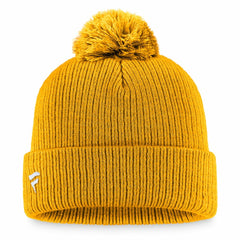Nashville Predators Fanatics Primary Logo Cuffed Knit Hat with Pom - NHL Hats