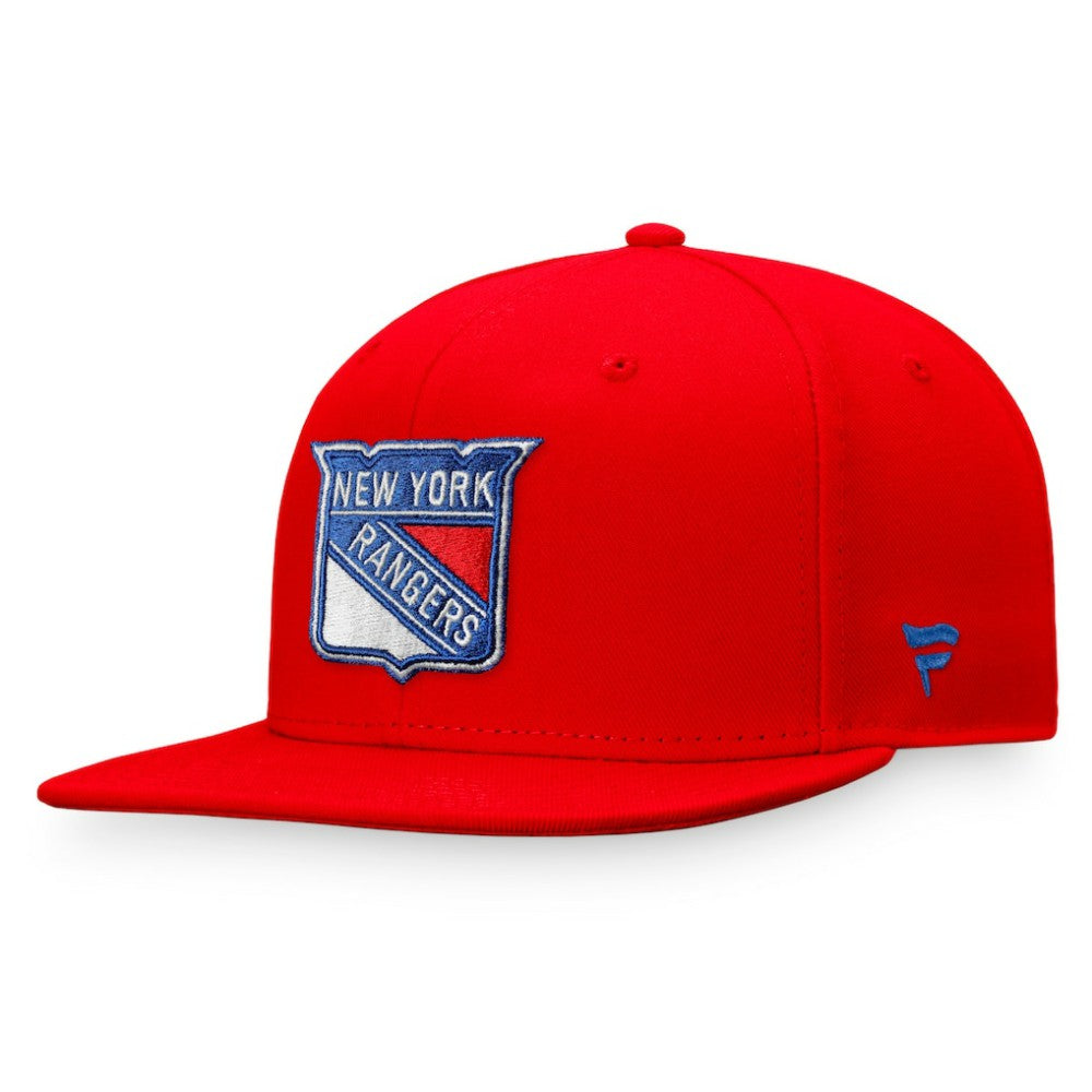 New York Rangers Fanatics Core Primary Logo Fitted Hat - NHL Hats