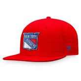 New York Rangers Fanatics Core Primary Logo Fitted Hat - NHL Hats