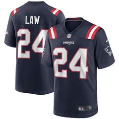 New England Patriots Ty Law Game Retired Player Jersey | NFL Discount
