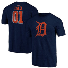 Detroit Tigers Father's Day Greatest Dad Tri-Blend T-Shirt - MLB T-shirts